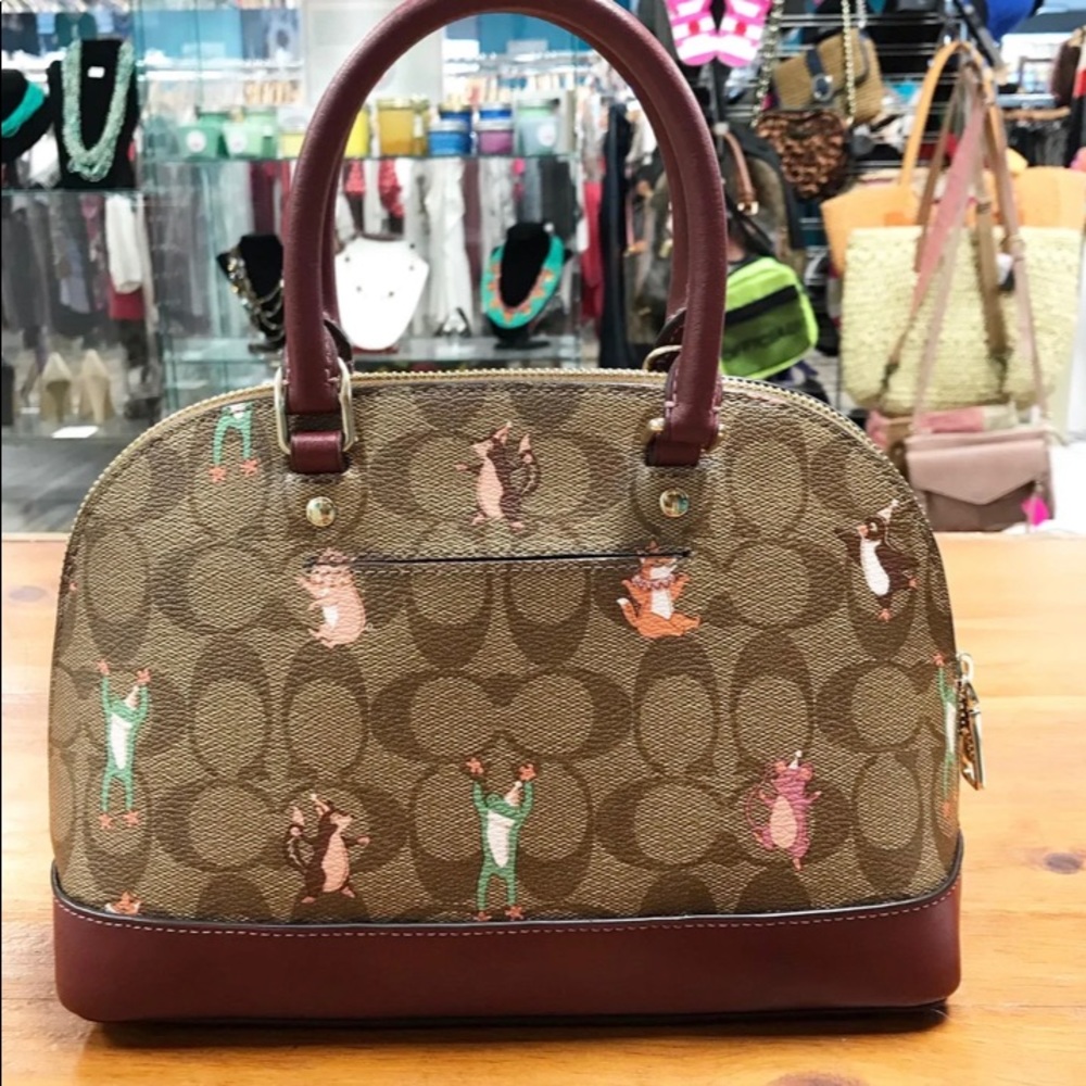 Authentic Coach- Mini Sierra Satchel, Party Animal Collection
